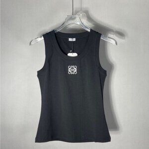 Loewe Women's Sports Top  Casual Versatile Tank Top Black